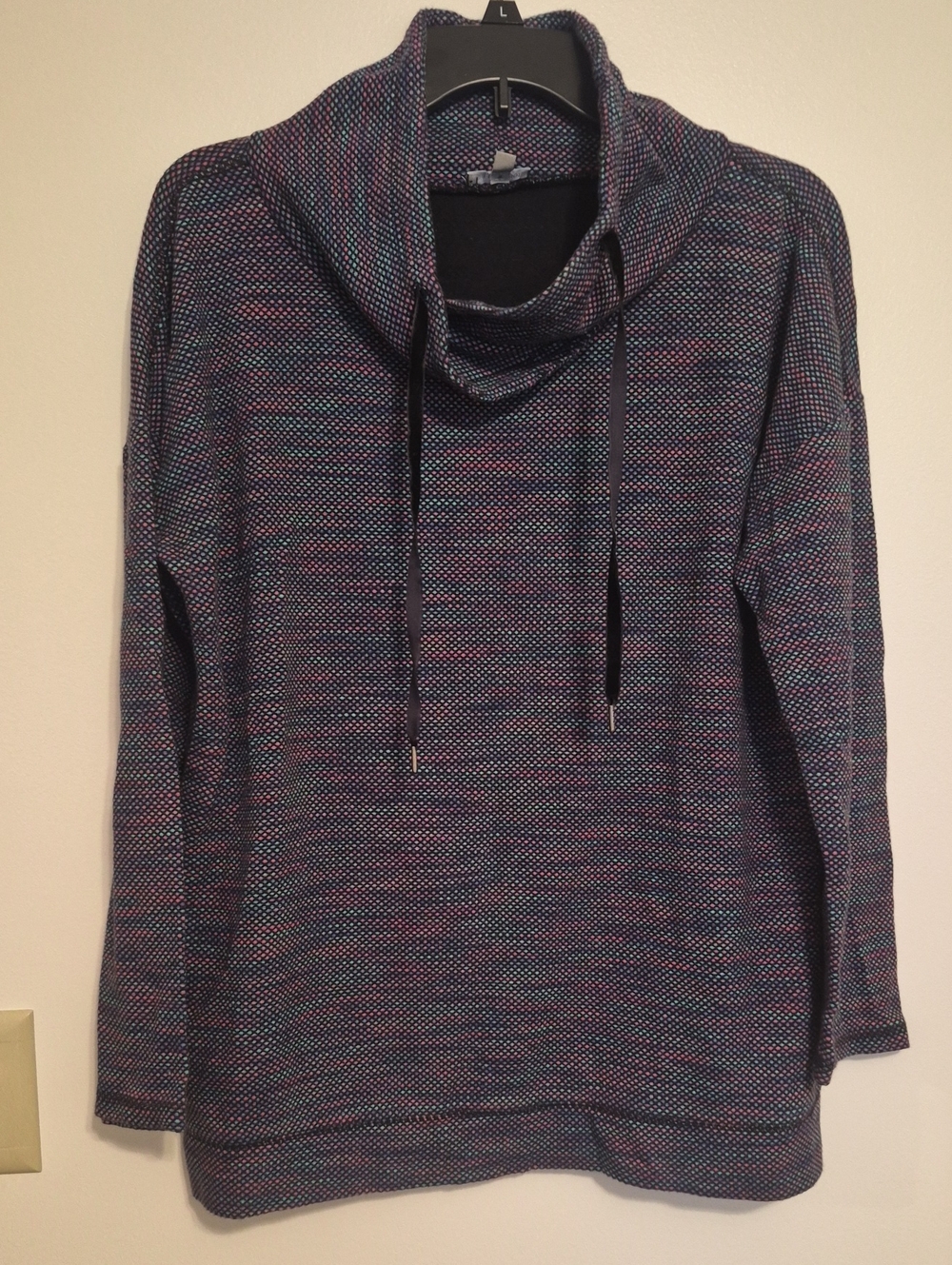 Talbots Multicolor Cowl Neck Pullover Sweater